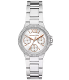Michael Kors Camille Chronograph White Dial Silver Steel Strap Watch For Women - MK7198 Authentic Buy Shop Now