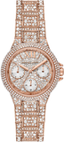 Michael Kors Camille Multifunction Crystals Rose Gold Dial Rose Gold Steel Strap Watch For Women - MK6997 Authentic Buy Shop Now
