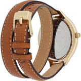 Michael Kors Runway Gold Dial Brown Leather Strap Watch For Women - MK2256 Authentic Buy Shop Now