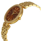 Michael Kors Darci Amber Dial Gold Steel Strap Watch for Women - MK3408 Authentic Buy Shop Now