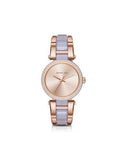 Michael Kors Delray Rose Gold Dial Two Tone Steel Strap Watch for Women - MK4319 Authentic Buy Shop Now