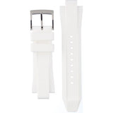Michael Kors Sidney Multifunction Black Dial White Silicone Strap Watch For Women - MK6947 Authentic Buy Shop Now