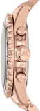 Michael Kors Everest Chronograph Black Dial Rose Gold Steel Strap Watch For Women - MK5875 Authentic Buy Shop Now
