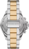 Michael Kors Everest Chronograph Black Dial Two Tone Steel Strap Watch For Women - MK7209 Authentic Buy Shop Now