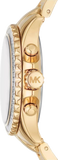 Michael Kors Everest Chronograph White Dial Gold Steel Strap Watch For Women - MK7212 Authentic Buy Shop Now