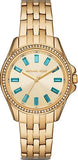 Michael Kors Mini Pilot Quartz Gold Dial Gold Steel Strap Watch For Women - MK7366 Authentic Buy Shop Now