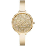 Michael Kors Parker Crystals Gold Dial Gold Steel Strap Watch For Women - MK4469 Authentic Buy Shop Now