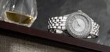 Michael Kors Harlowe Three-Hand Quartz Silver Dial Silver Steel Strap Watch For Women - MK4708 Authentic Buy Shop Now