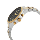 Michael Kors Hutton Chronograph Black Dial Two Tone Steel Strap Watch For Men - MK8954 Authentic Buy Shop Now