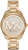 Michael Kors Janelle Quartz Gold Dial Gold Steel Strap Watch For Women - MK7088 Authentic Buy Shop Now