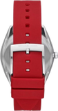 Michael Kors Janelle Three Hand Red Dial Red Rubber Strap Watch For Women - MK7144 Authentic Buy Shop Now