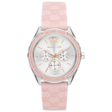 Michael Kors Jessa Quartz Silver Dial Pink Silicone Strap Watch For Women - MK7268 Authentic Buy Shop Now