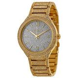 Michael Kors Kerry Crystals Gold Dial Gold Steel Strap Watch For Women - MK3360 Authentic Buy Shop Now