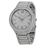 Michael Kors Kerry Crystal Pave Silver Dial Silver Steel Strap Watch For Women - MK3359 Authentic Buy Shop Now
