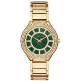 Michael Kors Kerry Green Dial Gold Steel Strap Watch for Women - MK3409 Authentic Buy Shop Now