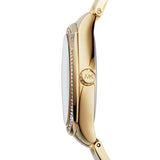 Michael Kors Byrn Quartz Gold Dial Gold Steel Strap Watch For Women - MK6134 Authentic Buy Shop Now