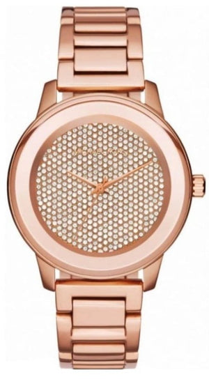 Michael Kors Kinley Rose Gold Dial Rose Gold Steel Strap Watch for Women - MK6210 Authentic Buy Shop Now