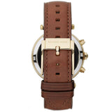 Michael Kors Parker Champagne Gold Dial Brown Leather Strap Watch for Women - MK2249 Authentic Buy Shop Now
