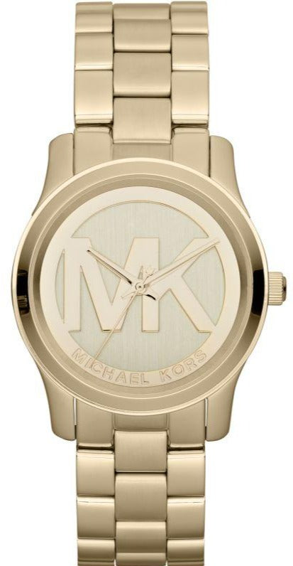 Michael Kors Runway Gold Dial Gold Steel Strap Watch for Women - MK5786 Authentic Buy Shop Now