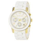 Michael Kors Runway White Dial White Steel Strap Watch for Women - MK5145 Authentic Buy Shop Now
