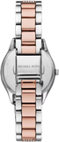 Michael Kors Lauryn Quartz Mother of Pearl White Dial Two Tone Steel Strap Watch For Women - MK4366 Authentic Buy Shop Now