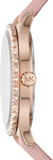 Michael Kors Layton Three-Hand White Dial Pink Leather Strap Watch for Women - MK2909 Authentic Buy Shop Now