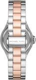 Michael Kors Lennox Three Hand Quartz Silver Dial Two Tone Steel Strap Watch For Women - MK6989 Authentic Buy Shop Now