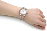 Michael Kors Lennox Three Hand Quartz Silver Dial Two Tone Steel Strap Watch For Women - MK6989 Authentic Buy Shop Now