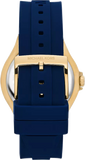 Michael Kors Lennox Three Hand White Dial Blue Silicone Strap Watch For Women - MK7333 Authentic Buy Shop Now