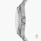 Michael Kors Lennox Analog Crystals Silver Dial Silver Steel Strap Watch For Women - MK7408 Authentic Buy Shop Now