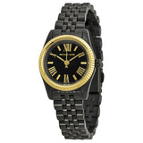 Michael Kors Lexington Quartz Black Dial Black Steel Strap Watch for Women - MK3299 Authentic Buy Shop Now
