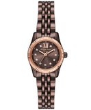 Michael Kors Lexington Three-Hand Brown Dial Brown Steel Strap Watch for Women - MK4844 Authentic Buy Shop Now