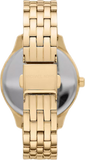 Michael Kors Lexington Three Hand White Dial Gold Steel Strap Watch For Women - MK4492 Authentic Buy Shop Now