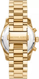 Michael Kors Lexington Chronograph Brown Dial Gold Steel Strap Watch For Women - MK7276 Authentic Buy Shop Now