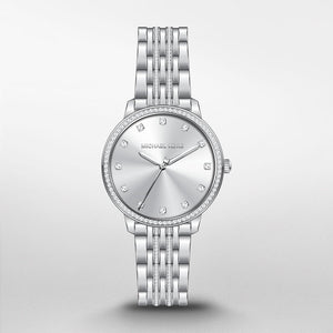 Michael Kors Melissa Quartz Silver Dial Silver Steel Strap Watch for Women - MK4367 Authentic Buy Shop Now