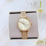 Michael Kors Melissa Quartz Gold Dial Gold Steel Strap Watch for Women - MK4368 Authentic Buy Shop Now