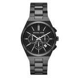 Michael Kors Lennox Chronograph Black Dial Black Steel Strap Watch For Men - MK9146 Authentic Buy Shop Now