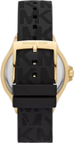 Michael Kors Mini Lennox Quartz Black Dial Black Silicone Strap Watch For Women - MK7281 Authentic Buy Shop Now