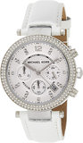 Michael Kors Parker White Dial White Leather Strap Watch for Women - MK2277 Authentic Buy Shop Now