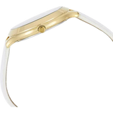 Michael Kors Slim Runway Quartz Gold Dial White Leather Strap Watch For Women - MK2389 Authentic Buy Shop Now