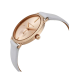 Michael Kors Portia Rose Gold Dial White Leather Strap Watch For Women - MK2660 Authentic Buy Shop Now