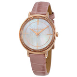 Michael Kors Cinthia Mother of Pearl Dial Pink Leather Strap Watch for Women - MK2663 Authentic Buy Shop Now