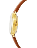 Michael Kors Portia Quartz White Dial Brown Leather Strap Watch For Women - MK2734 Authentic Buy Shop Now