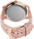 Michael Kors Tibby Multifunction Rose Gold Dial Pink Leather Strap Watch For Women - MK2955 Authentic Buy Shop Now