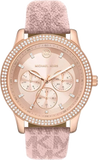 Michael Kors Tibby Multifunction Rose Gold Dial Pink Leather Strap Watch For Women - MK2955 Authentic Buy Shop Now