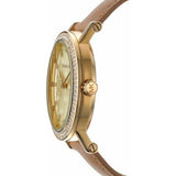 Michael Kors Corey Analog Gold Dial Brown Leather Strap Watch for Women - MK2986 Authentic Buy Shop Now