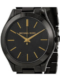 Michael Kors Slim Runway Black Dial Black Stainless Steel Strap Watch for Women - MK3221 Authentic Buy Shop Now