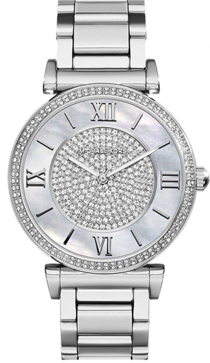 Michael Kors Caitlin Crystal Dial Silver Steel Strap Watch for Women - MK3331 Authentic Buy Shop Now