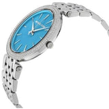 Michael Kors Darci Mother of Pearl Blue Dial Silver Steel Strap Watch for Women - MK3515 Authentic Buy Shop Now