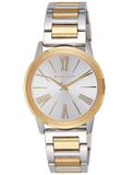 Michael Kors Hartman Quartz White Dial Two Tone Steel Strap Watch For Women - MK3521 Authentic Buy Shop Now